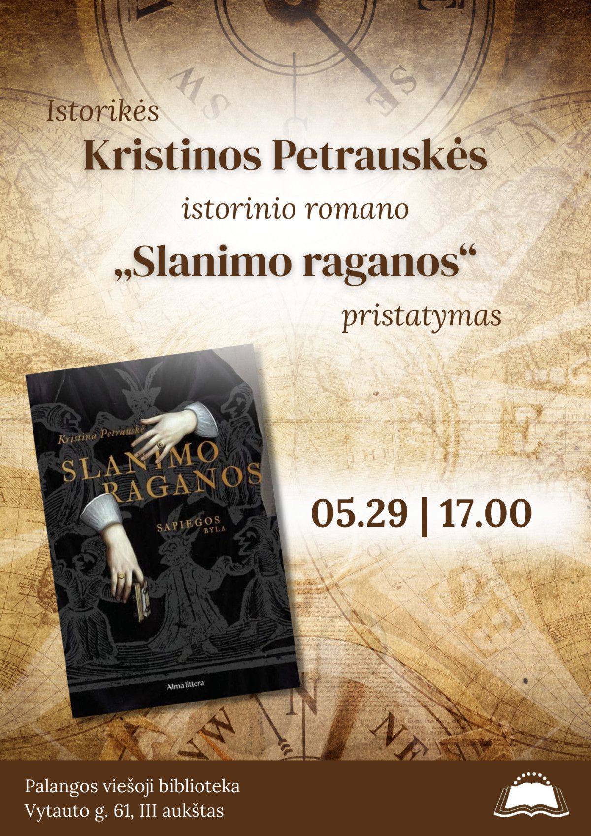 Kristinos Petrauskės istorinio romano „Slanimo raganos“ pristatymas