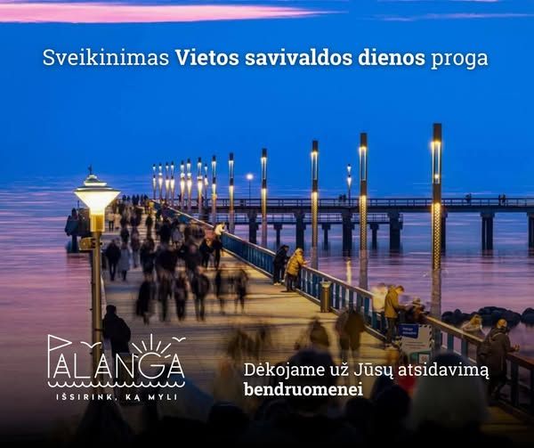 Palangos meras Šarūnas Vaitkus: „Vietos savivaldos diena – graži proga padėkoti kiekvienam, kuris prisideda prie mūsų miesto kūrimo ir augimo“