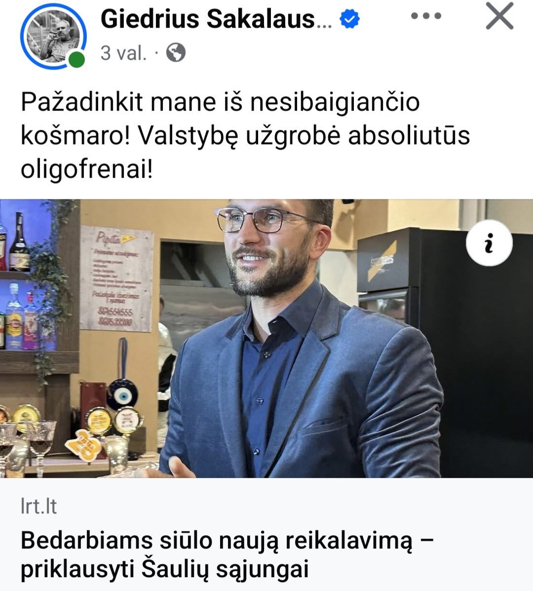 Seimo narys Karolis Neimantas siūlo bedarbių privalomą mobilizaciją į Šaulių sąjungą