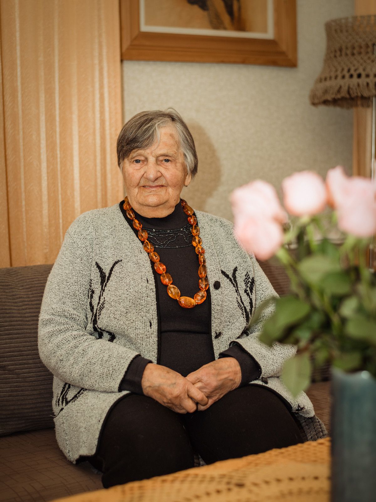Šimtametė palangiškė Eugenija Ragauskienė (Laimono Tamošiūno nuotr.)