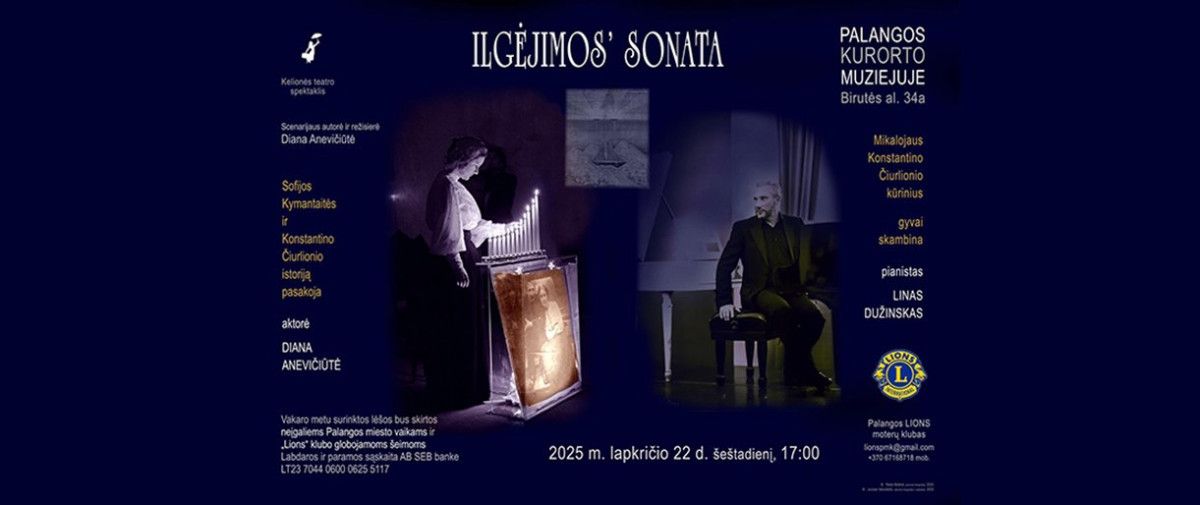Palangos LIONS moterų klubas kviečia į 17-ąjį padėkos ir labdaros vakarą „Sapnuok baltai: sonata širdžiai“