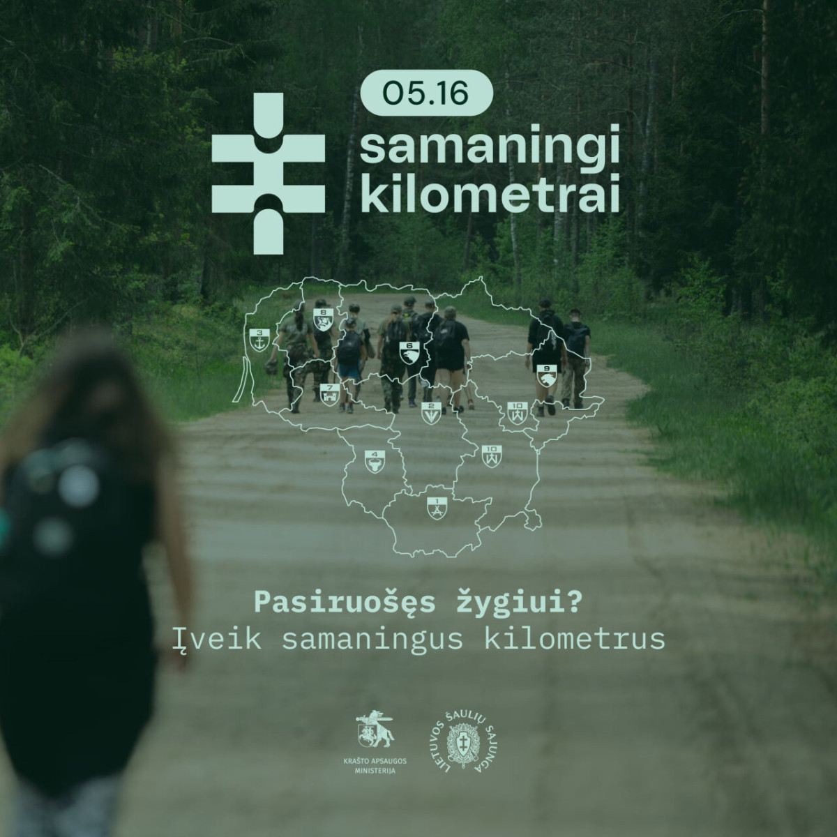 Kvietimas prisidėti prie pilietinės iniciatyvos „Samaningi kilometrai“
