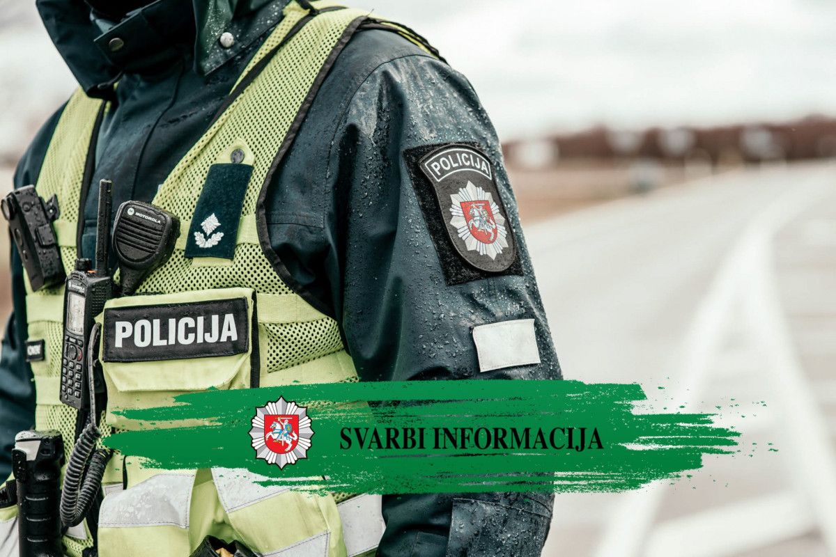 Policijos departamento nuotr.