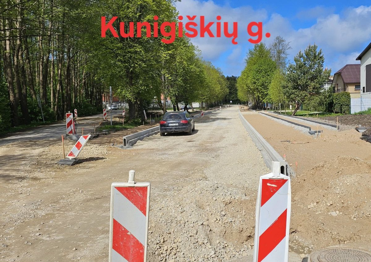 Kunigiškių gatvės tvarkymo darbai tęsiami – rastas teisinis sprendimas