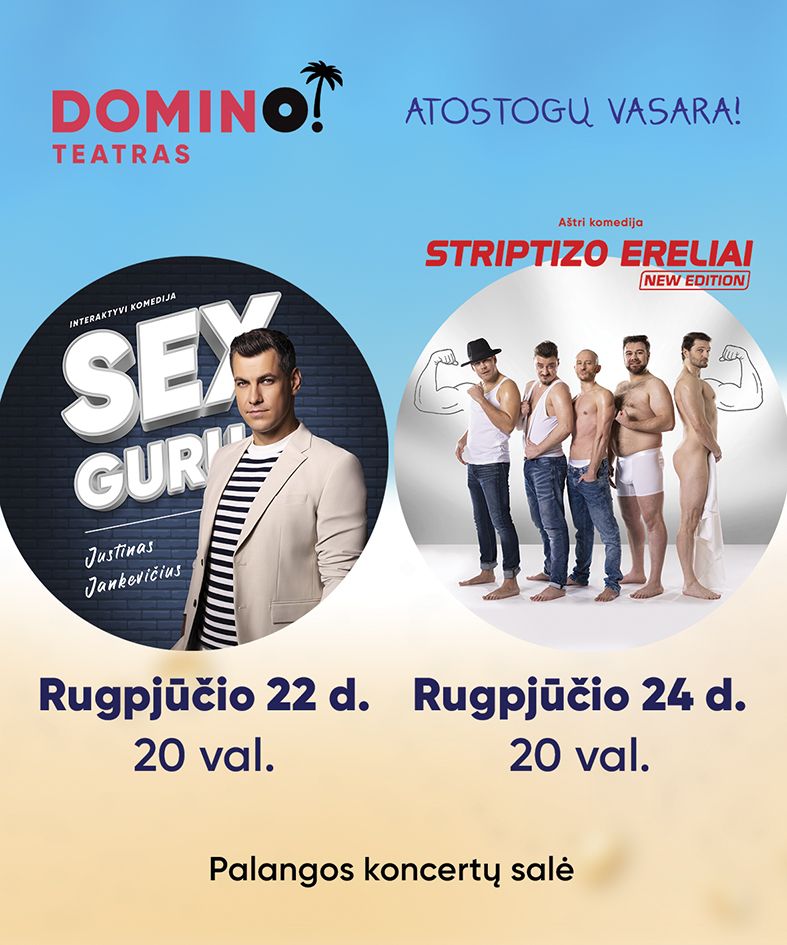 „Domino“ teatras kviečia į spektaklį „Striptizo ereliai“ Palangoje