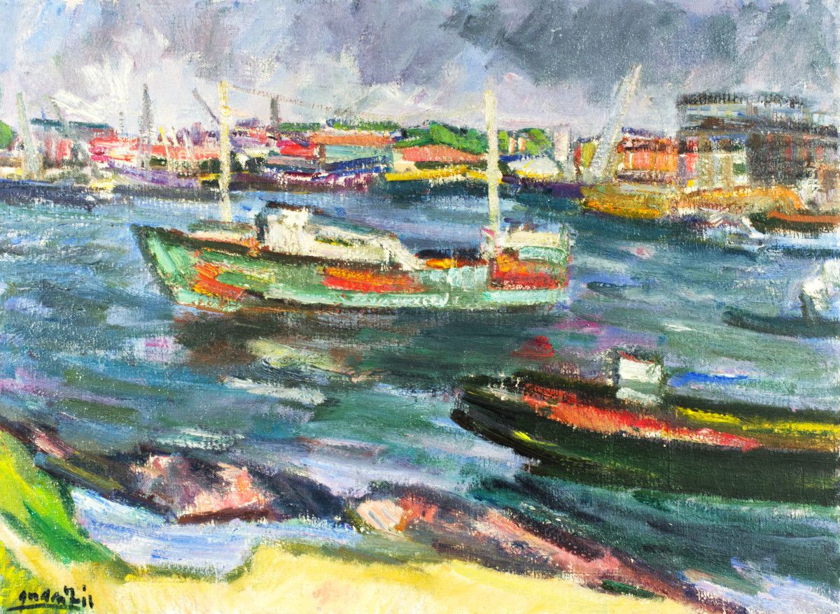 Antanas Gudaitis (1904–1989) - Niūri diena mriose (1963)