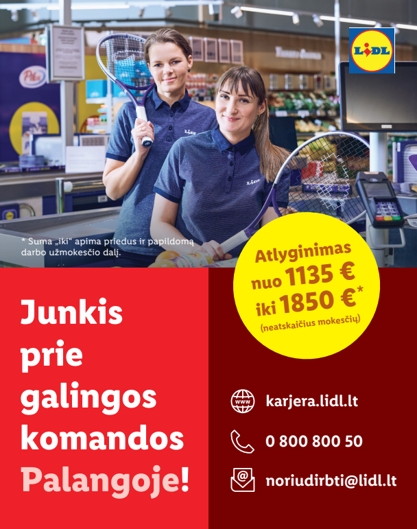 Junkis prie "Lidl" komandos Palangoje
