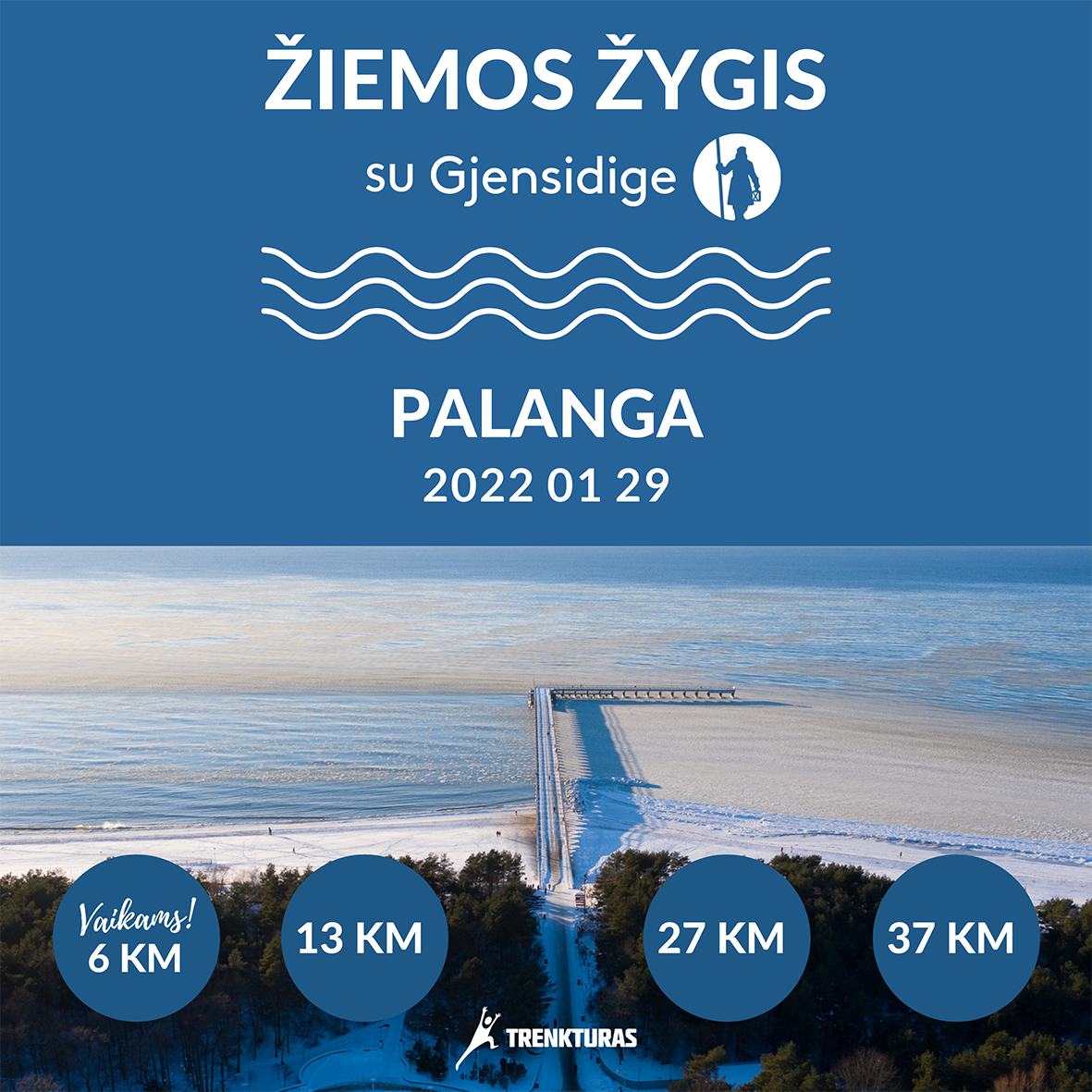 Sausio 29 d. Palangoje – Žiemos žygis