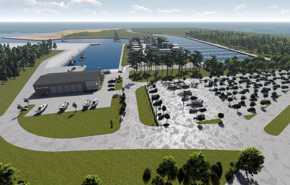 Tokią Šventosios jūrų uosto viziją Palangos savivaldybė pateikė 2024 m.
