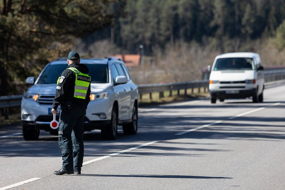 Kelių policija | P. Peleckio / BNS nuotr.
