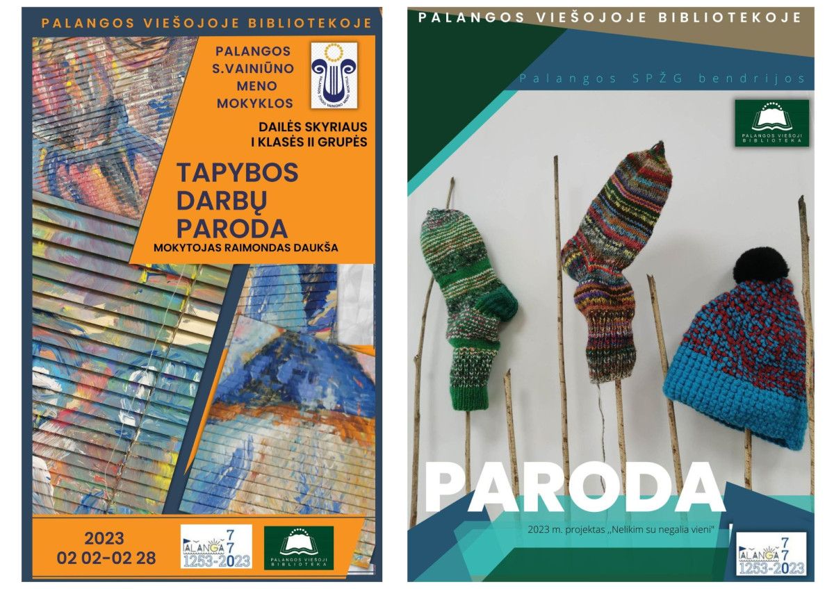 Palangos viešosios bibliotekos parodos