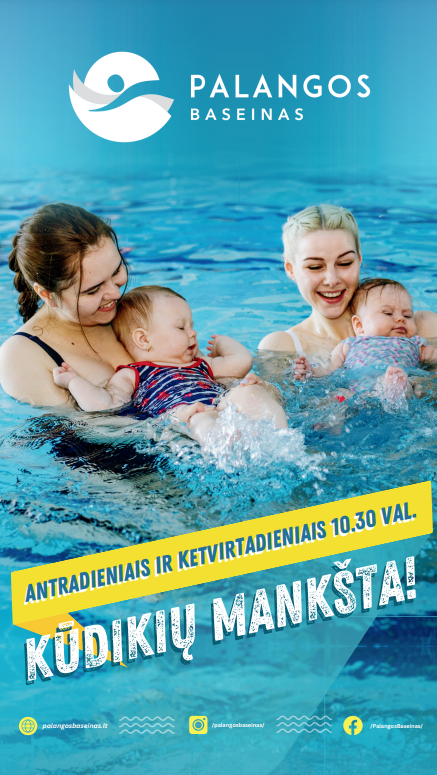 Palangos baseine - kūdikių mankšta