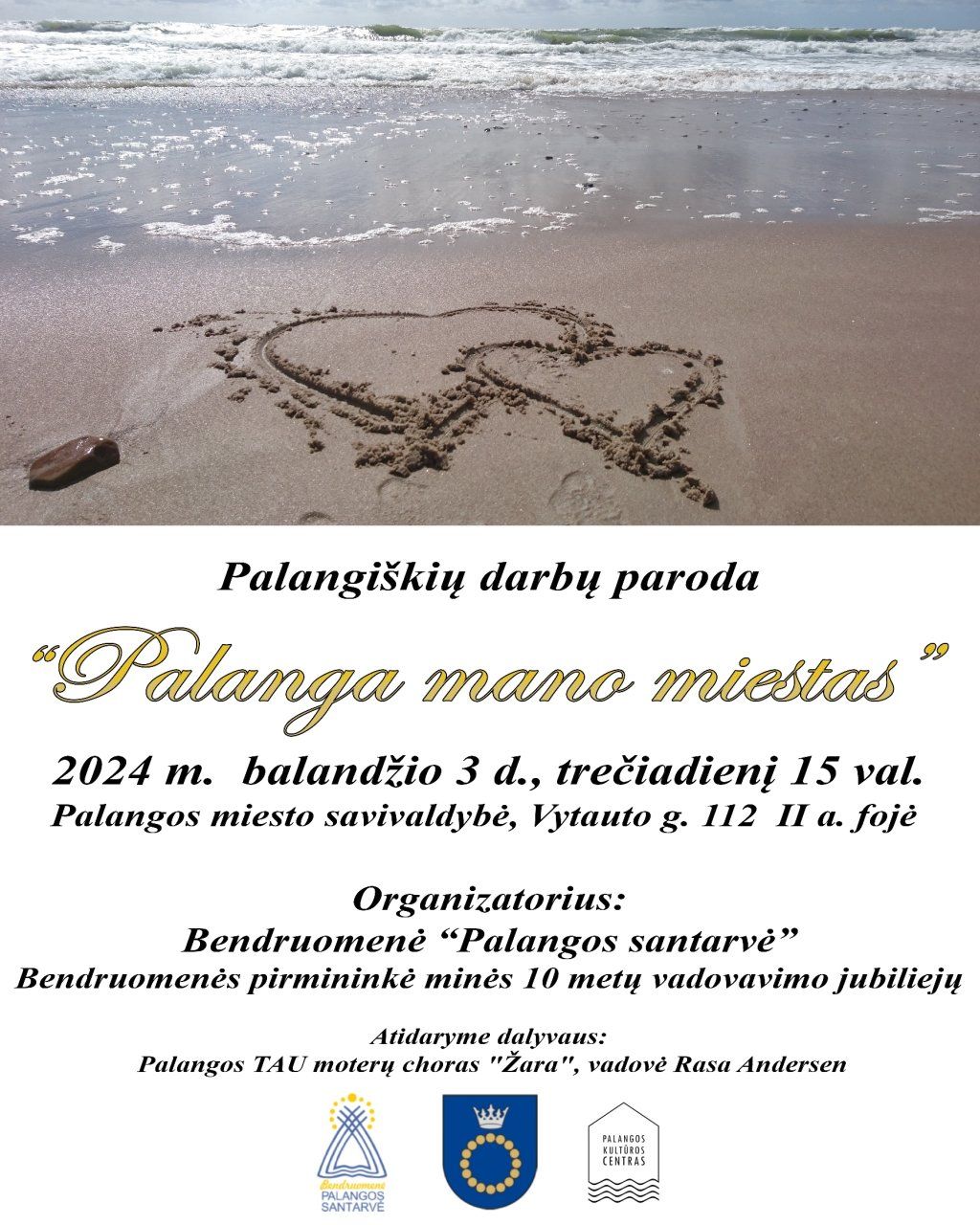 Balandžio 3 d. Savivaldybėje - parodos "Palanga - mano miestas" parodos atidarymas