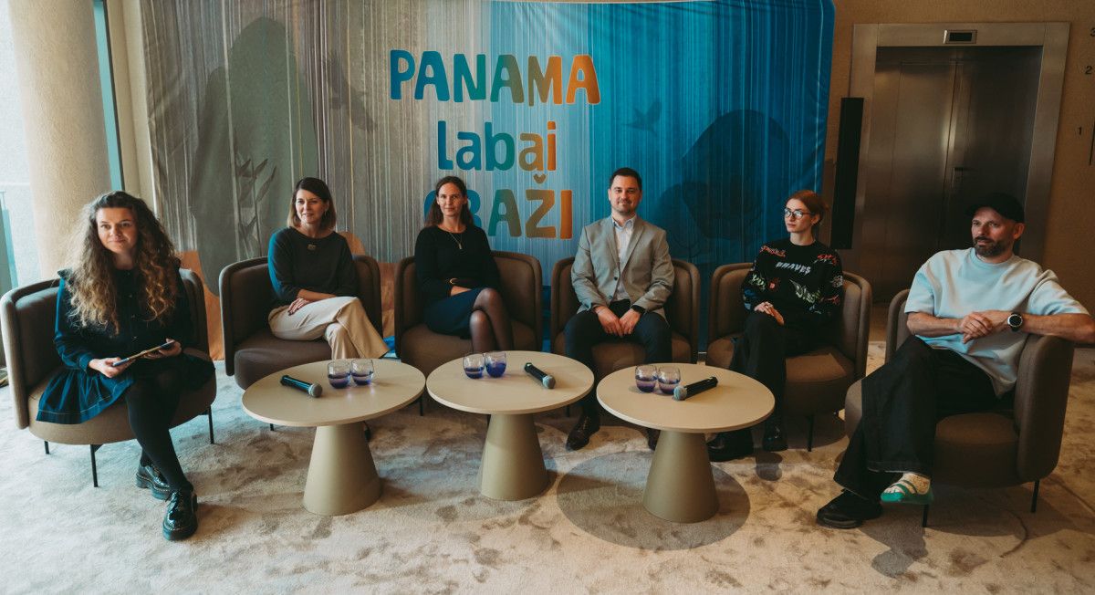„Panama labai graži“ spaudos konferencija. Eglės Sabaliauskaitės nuotrauka