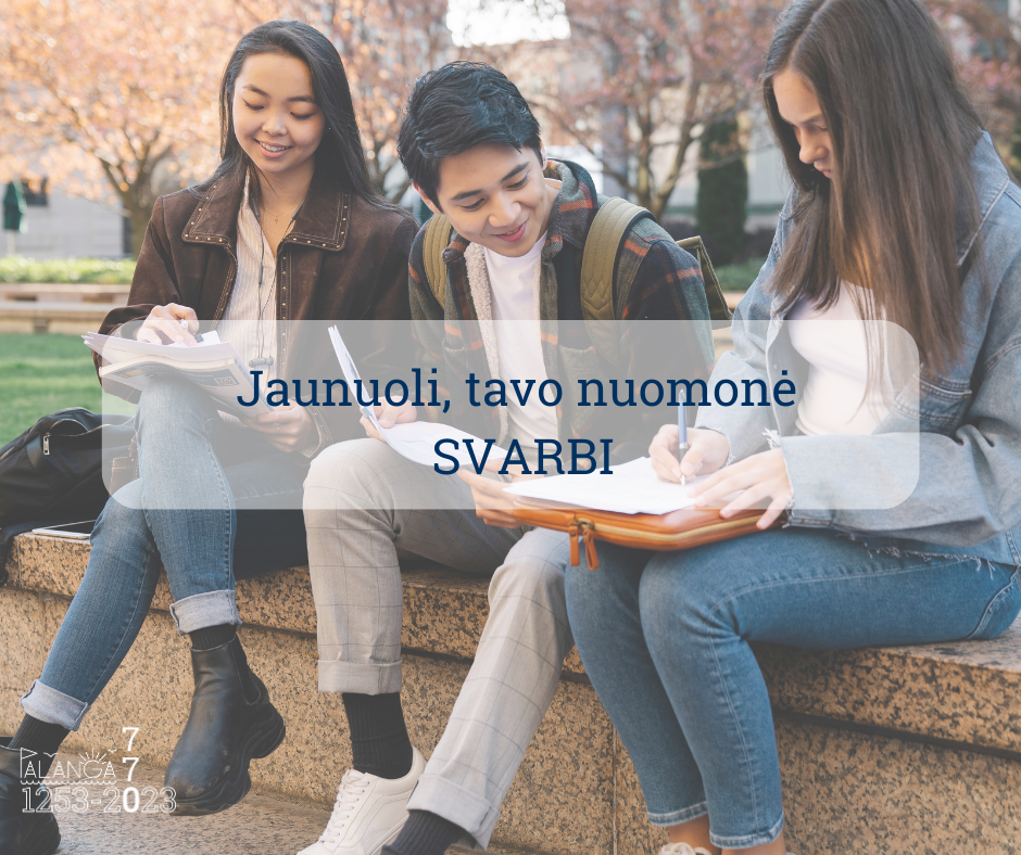 Palangos jaunimo situacijos ir poreikių apklausa. Kviečiame dalyvauti!