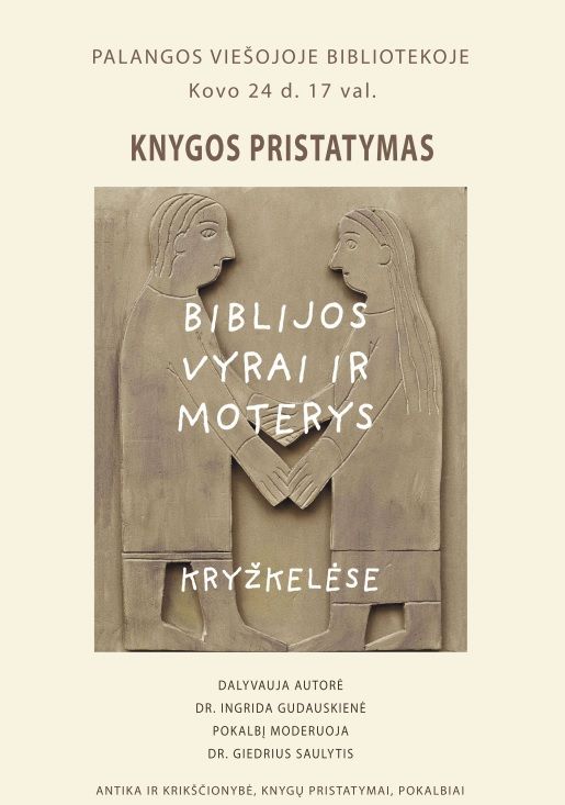 I. Gudauskienės knygos „Biblijos vyrai ir moterys kryžkelėse“ pristatymas bibliotekoje