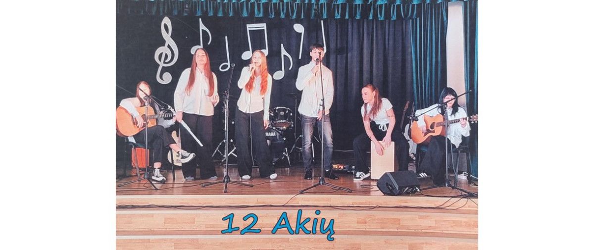 Gimnazijos grupei „12 akių“ – II-oji vieta Respublikiniame lietuviškos estradinės dainos konkurse!
