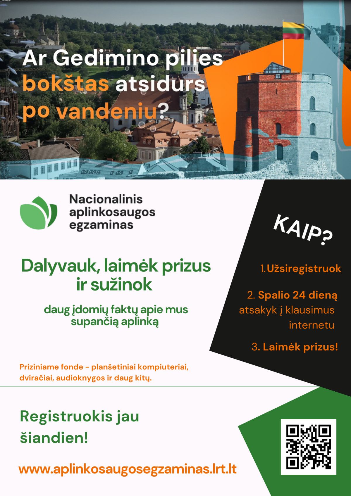 Spalio 24 d. – Nacionalinis aplinkosaugos egzaminas