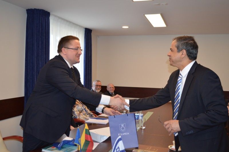 Vakar Palangoje lankėsi Izraelio valstybės nepaprastasis ir įgaliotasis ambasadorius Lietuvai Amir Maimon.