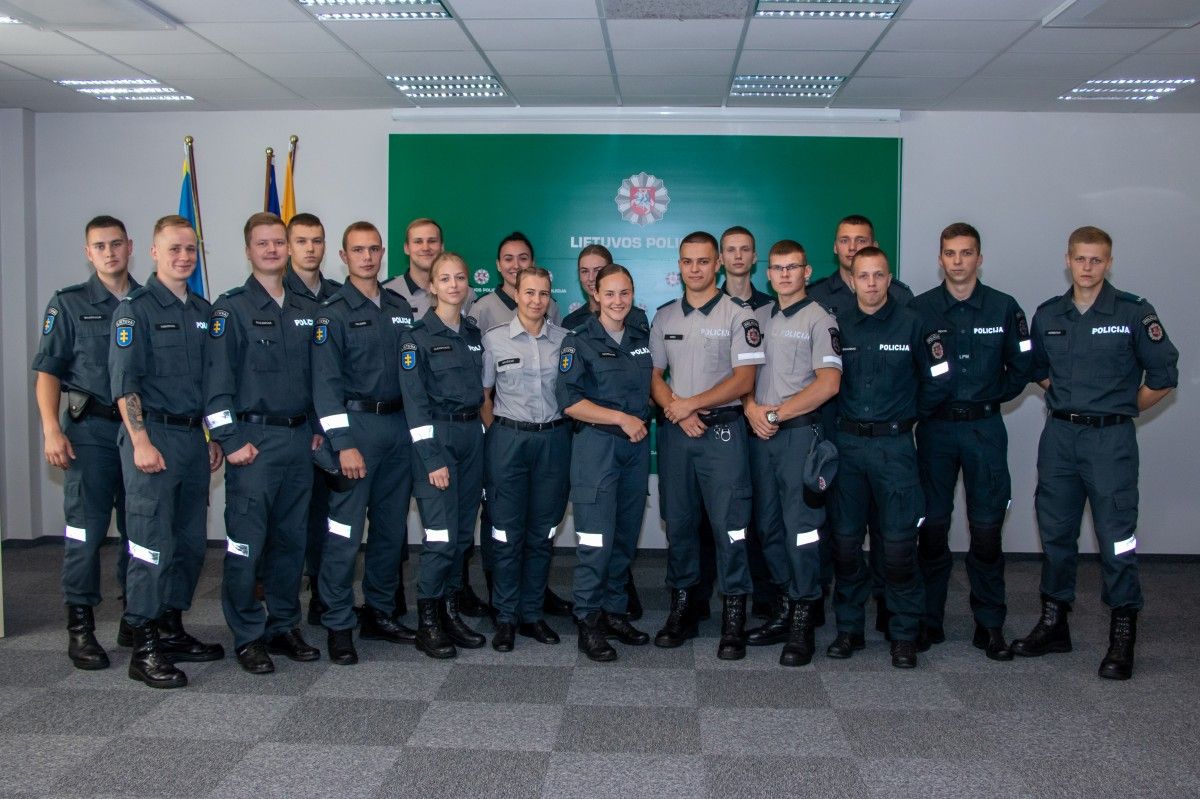 Klaipėdos apskrities policijoje – devyniolika naujokų