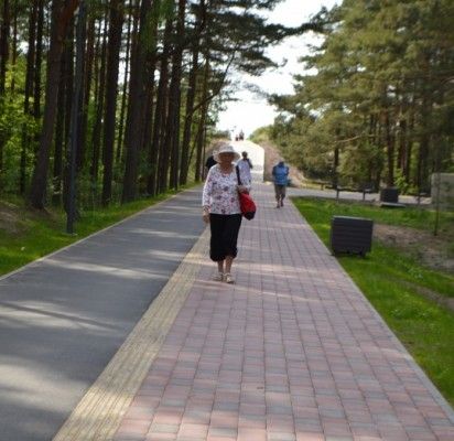 Pirmiausia Palangos svečius nudžiugino atnaujintas Lino takas, kuris padalintas į dvi dalis.