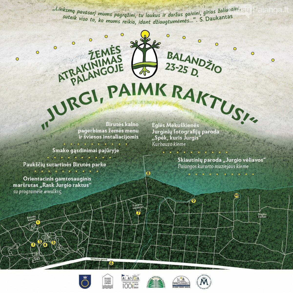 Nors ir kitokios, Jurginės ir šiemet Palangoje padovanos gamtos atbudimo nuotaiką
