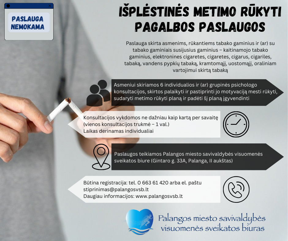 Nemokama paslauga norintiems mesti rūkyti