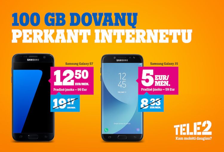 „Tele2“ nuolaidų metas: išmanieji pigiau, interneto duomenys – dovanų