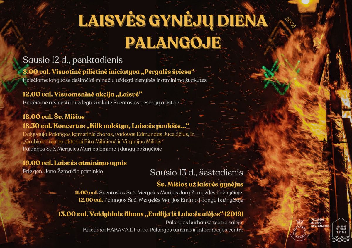 Laisvės gynėjų dienai skirti renginiai Palangoje