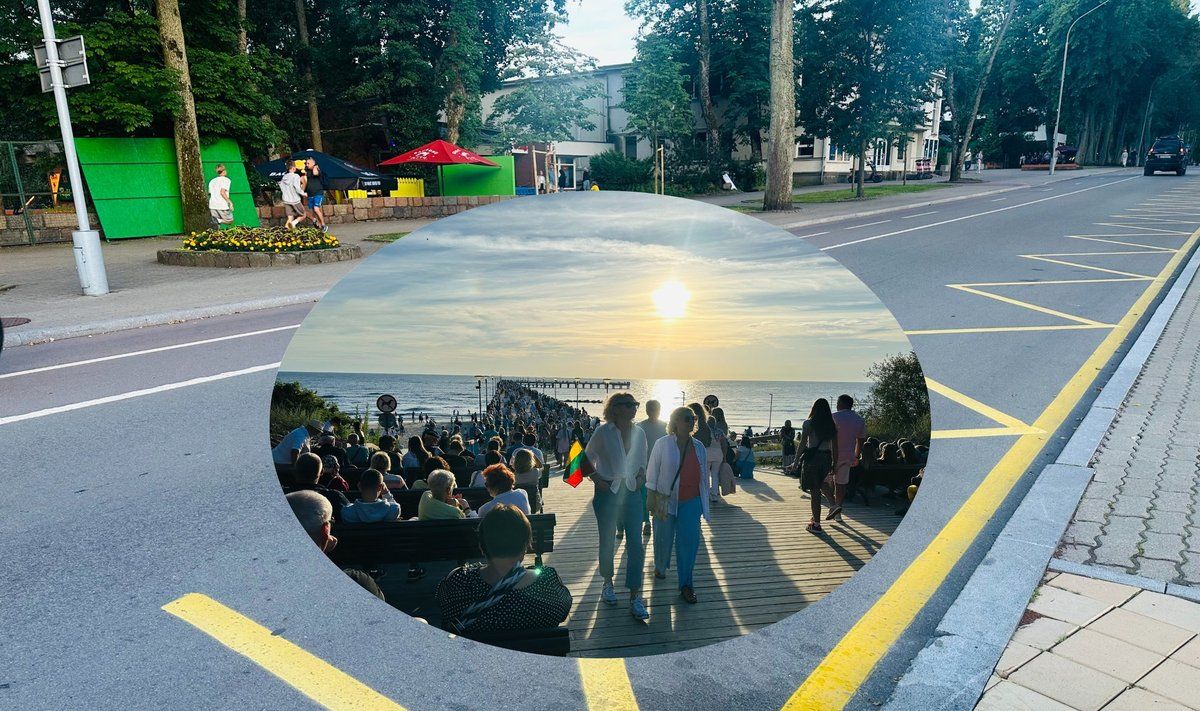 Palangoje uždrausta parkuoti automobilius Vytauto gatvės atkarpoje. FOTO: JUSTINA ASAKAVIČIŪTĖ | „DELFI“