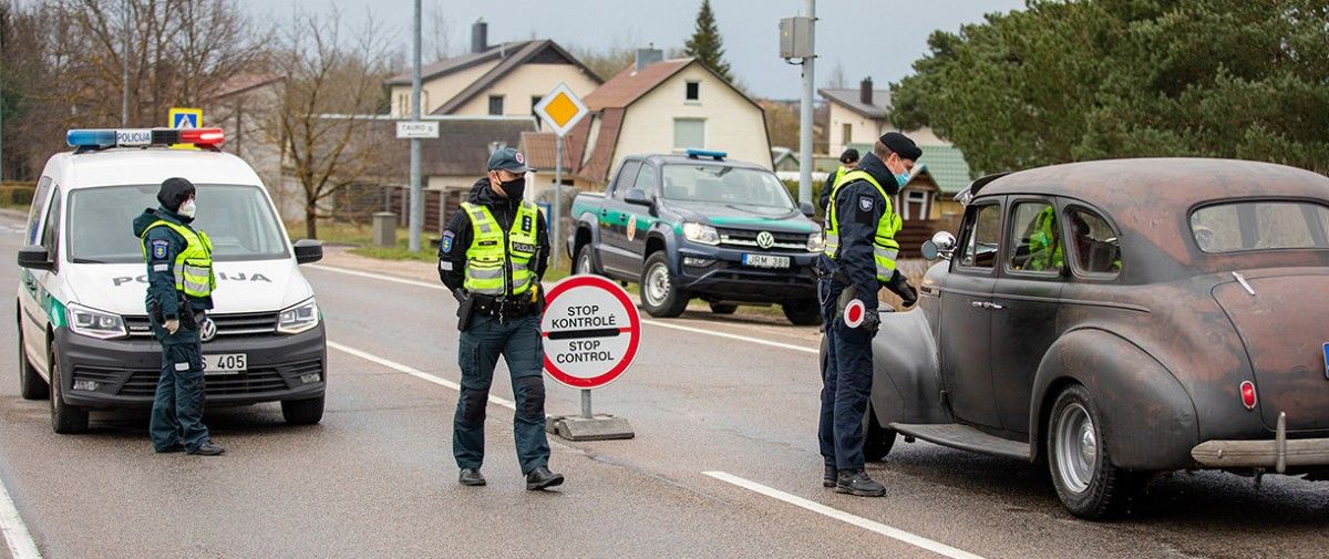 Ilgąjį savaitgalį visoje apskrityje neįleisti 1450 automobiliai, į Palangą -152