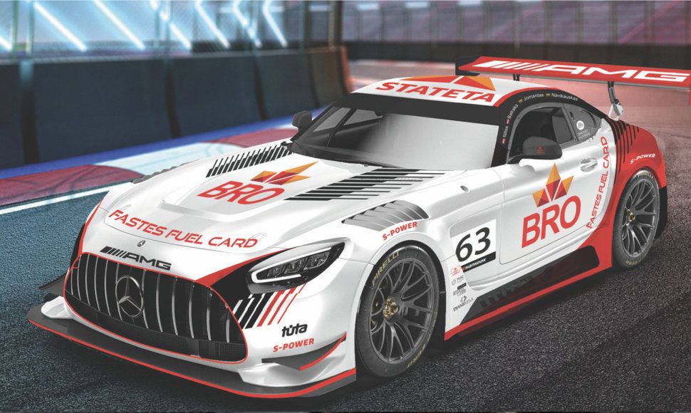 Palangos lenktynės: „Stateta BRO by ESWRT“ ginklas – „Mercedes Benz AMG GT3 Evo“