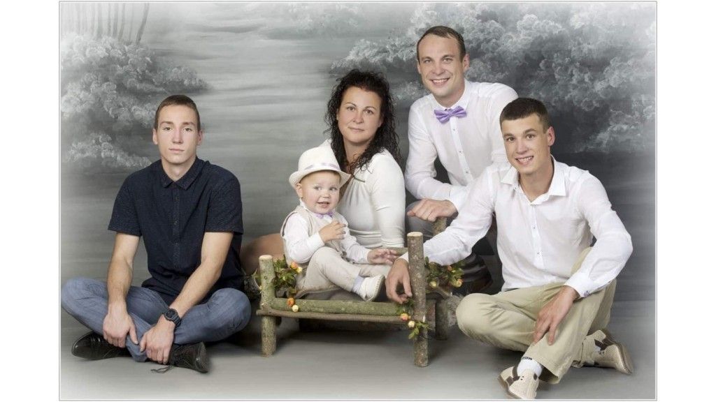 Adelina Sabaliauskaitė su šeima