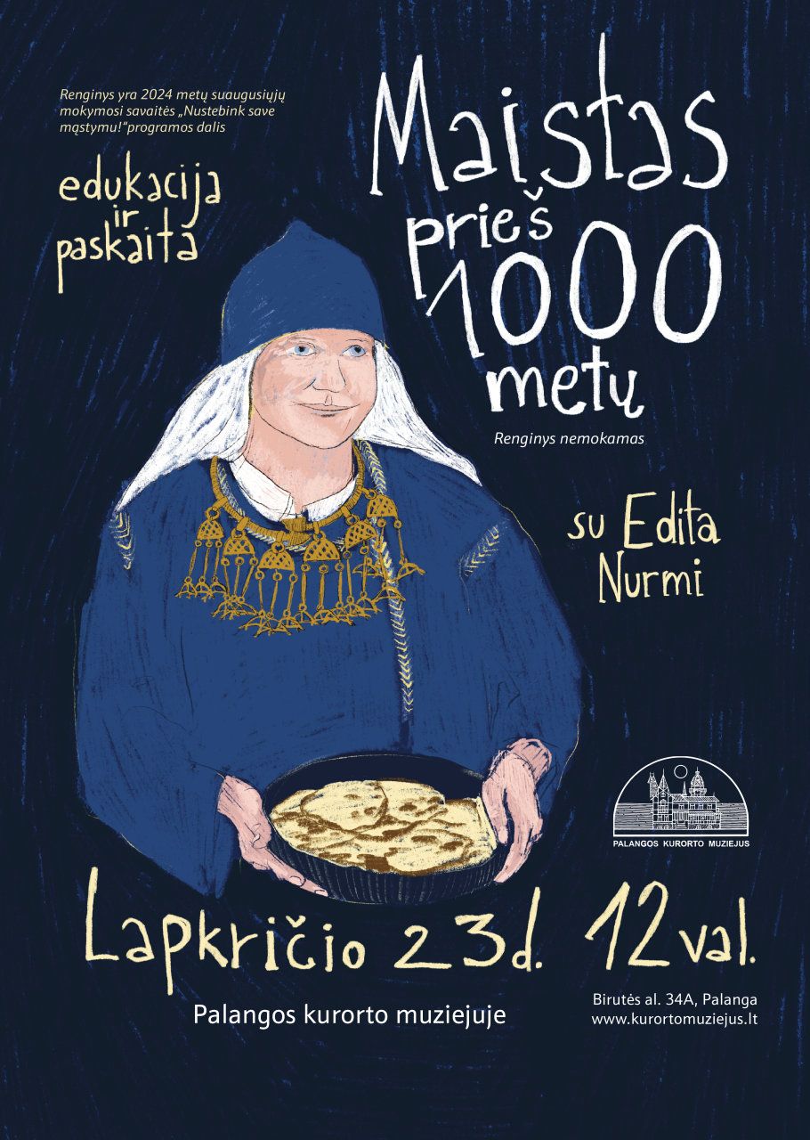 Kvietimas į suaugusiųjų mokymosi savaitės renginį Palangos kurorto muziejuje