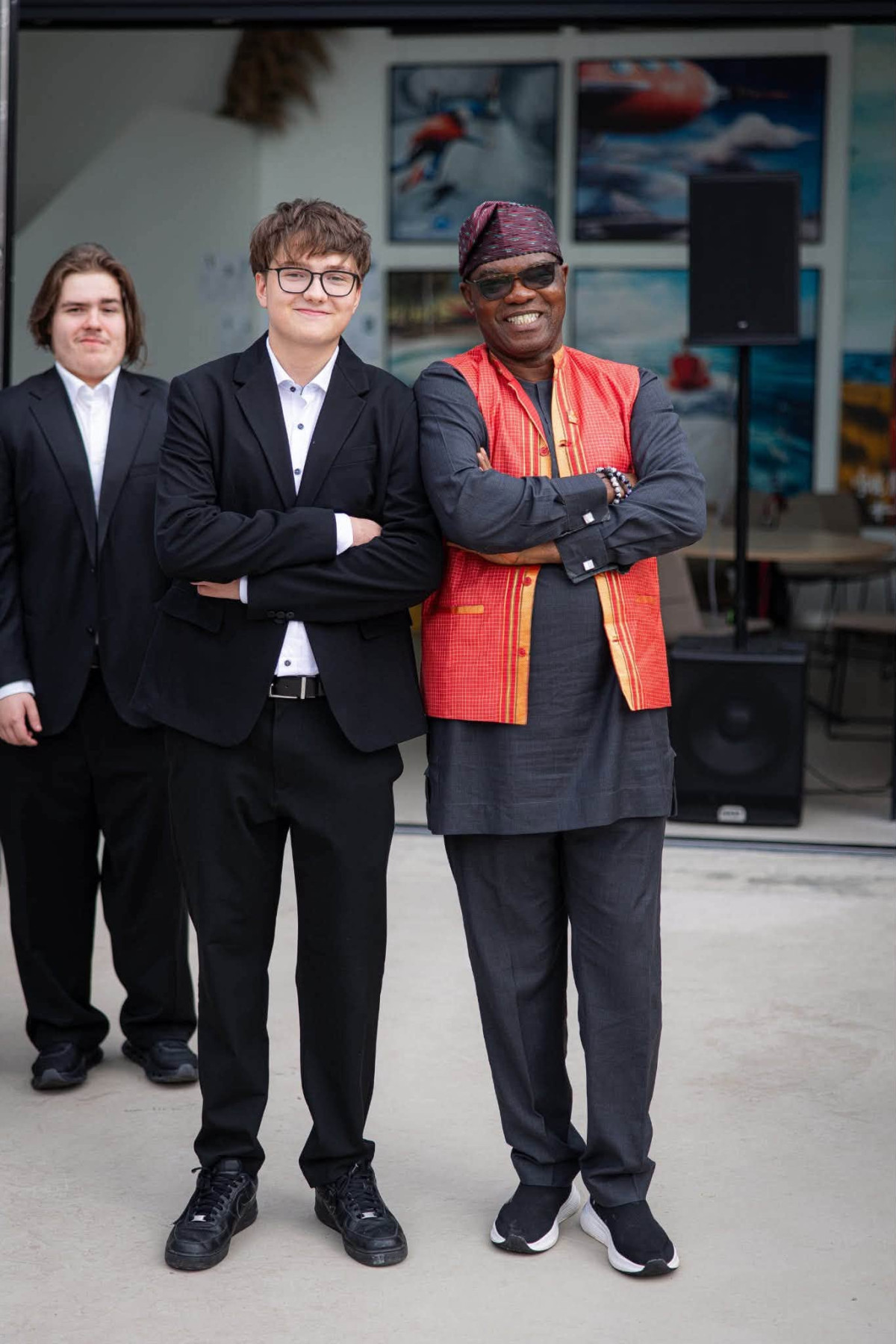 Adomas Gecas ir „Rotary International“ prezidentas Olayinka Hakeem Babalola
