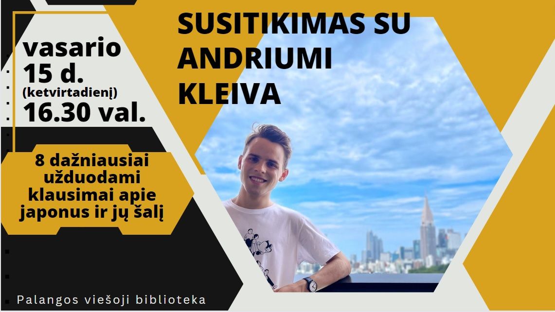 Susitikimas su knygų autoriumi Andriumi Kleiva