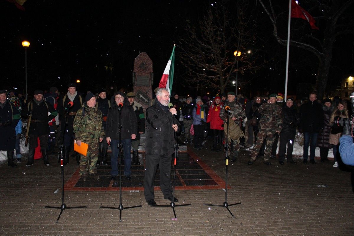 Dalyvavo naktiniame pėsčiųjų žygyje „Klaipėdos sukilėlių keliais“