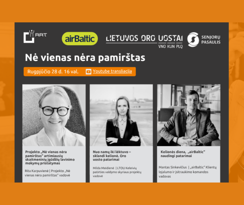 Ir vėl projekto „Nė vienas nėra pamirštas“ nuotolinė paskaita!