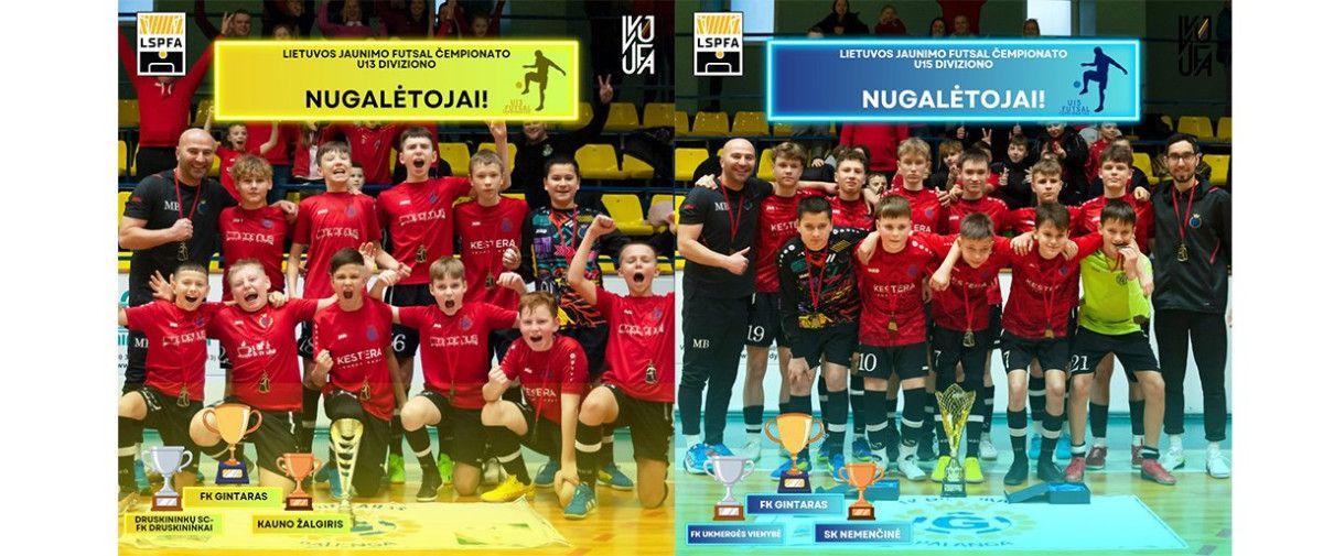 Jaunimo futsal čempionate – dvigubas „Gintaro“ triumfas