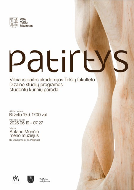 Vilniaus dailės akademijos Telšių fakulteto Dizaino studijų programos studentų kūrinių paroda „Patirtys“