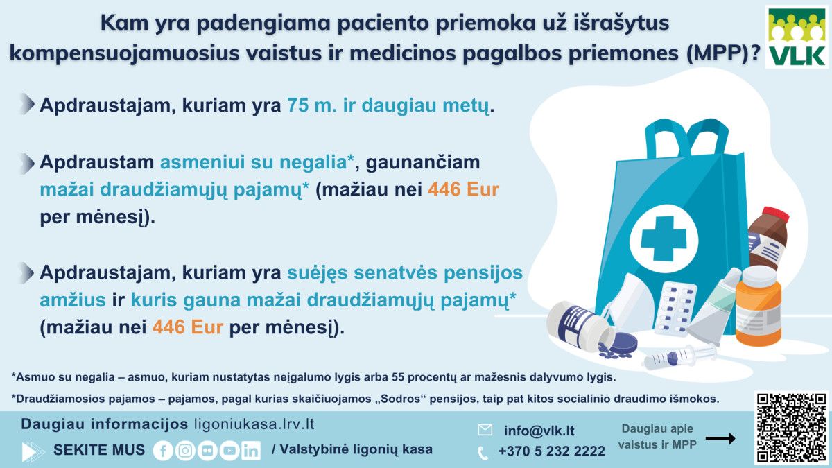 Ligonių kasos: senatvės pensijos amžiaus sulaukusiems žmonėms – daugiau paslaugų