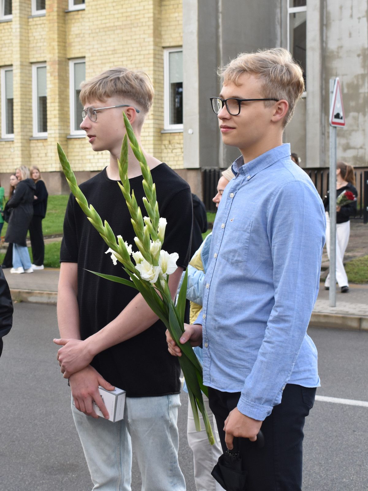 Gimnazistai pirmokai. Gintarės Žindulienės nuotr.