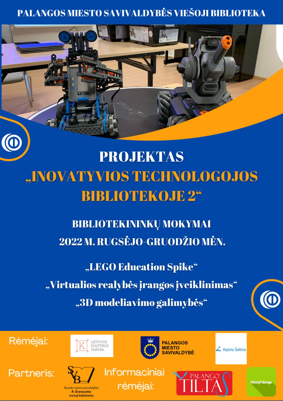 Prisijaukinti naujausias technologijas bibliotekininkams padės tęstinis projektas „Inovatyvios technologijos bibliotekoje 2“