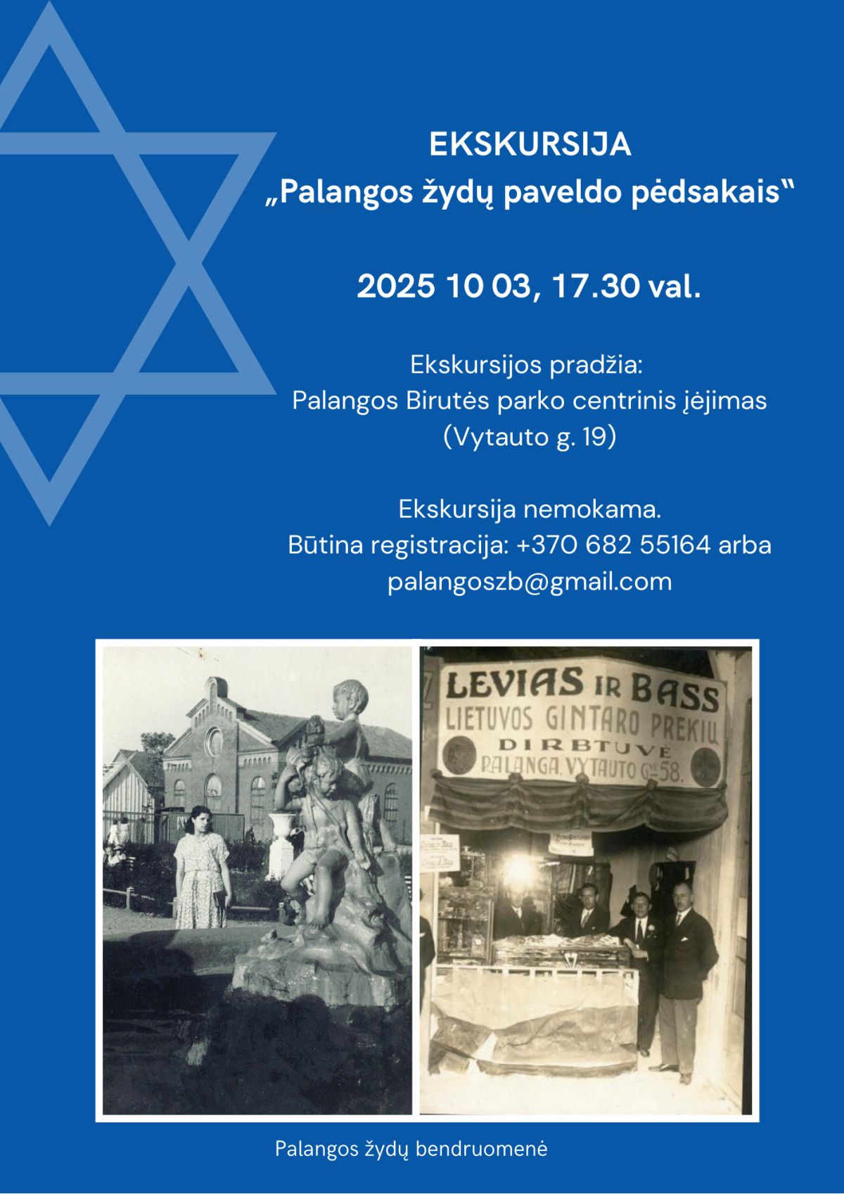 Palangos žydų bendruomenė kviečia į ekskursiją „Palangos žydų paveldo pėdsakais“
