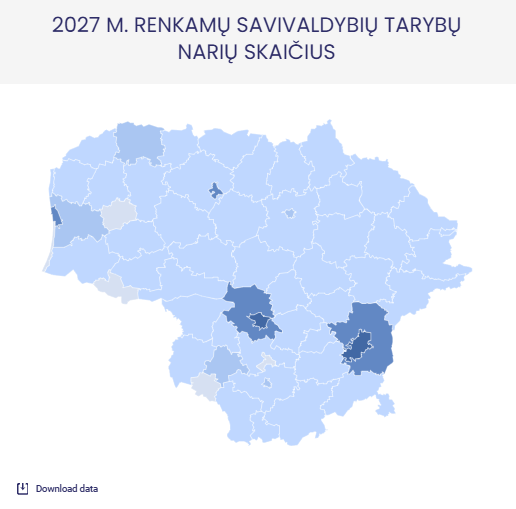 VRK nustatė renkamų savivaldybių tarybų narių skaičių: pokyčiai trijose savivaldybėse