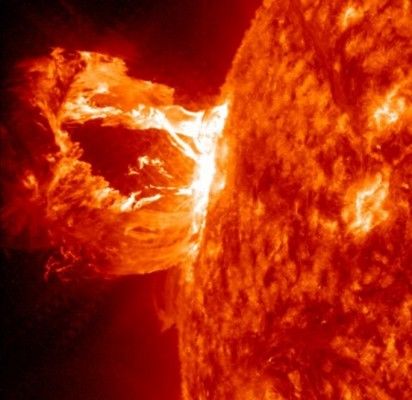 Saulės pliūpsnis. / NASA nuotr.