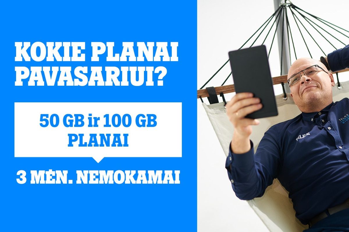 „Tele2“ pavasario pasiūlymas: net tris mėnesius internetu naudokitės nemokamai