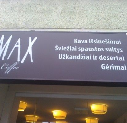 kava išsinešimui (=išsinešti)
