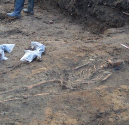 Atrasti žmogaus palaikai liudija apie galimai šioje vietoje buvusias kapines