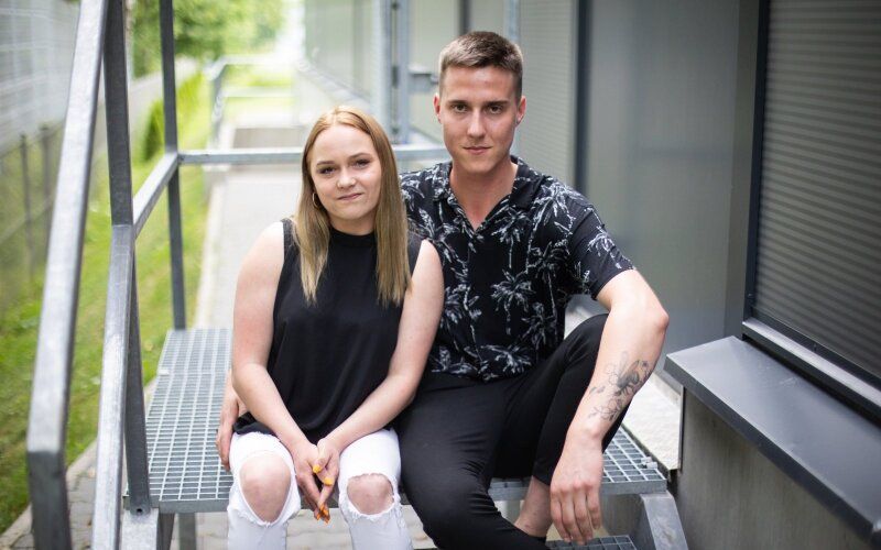 Edgaras ir Gabrielė Tumeliai. Delfi.lt nuotr.